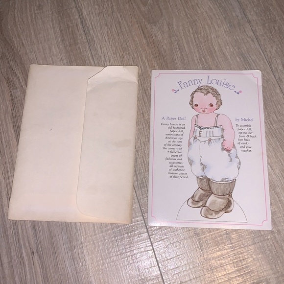 Vintage Fanny Louise Paper Doll Card by Michel - Picture 1 of 4